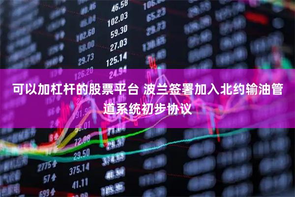 可以加杠杆的股票平台 波兰签署加入北约输油管道系统初步协议