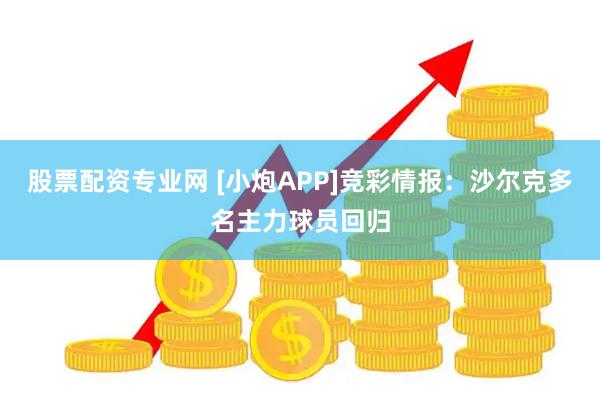 股票配资专业网 [小炮APP]竞彩情报：沙尔克多名主力球员回归